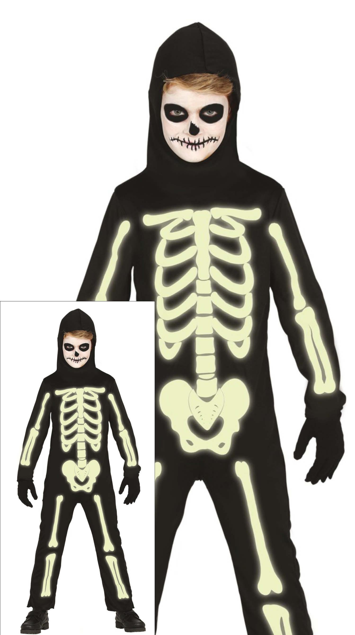 Child Glow In The Dark Skeleton 10-12 Ye