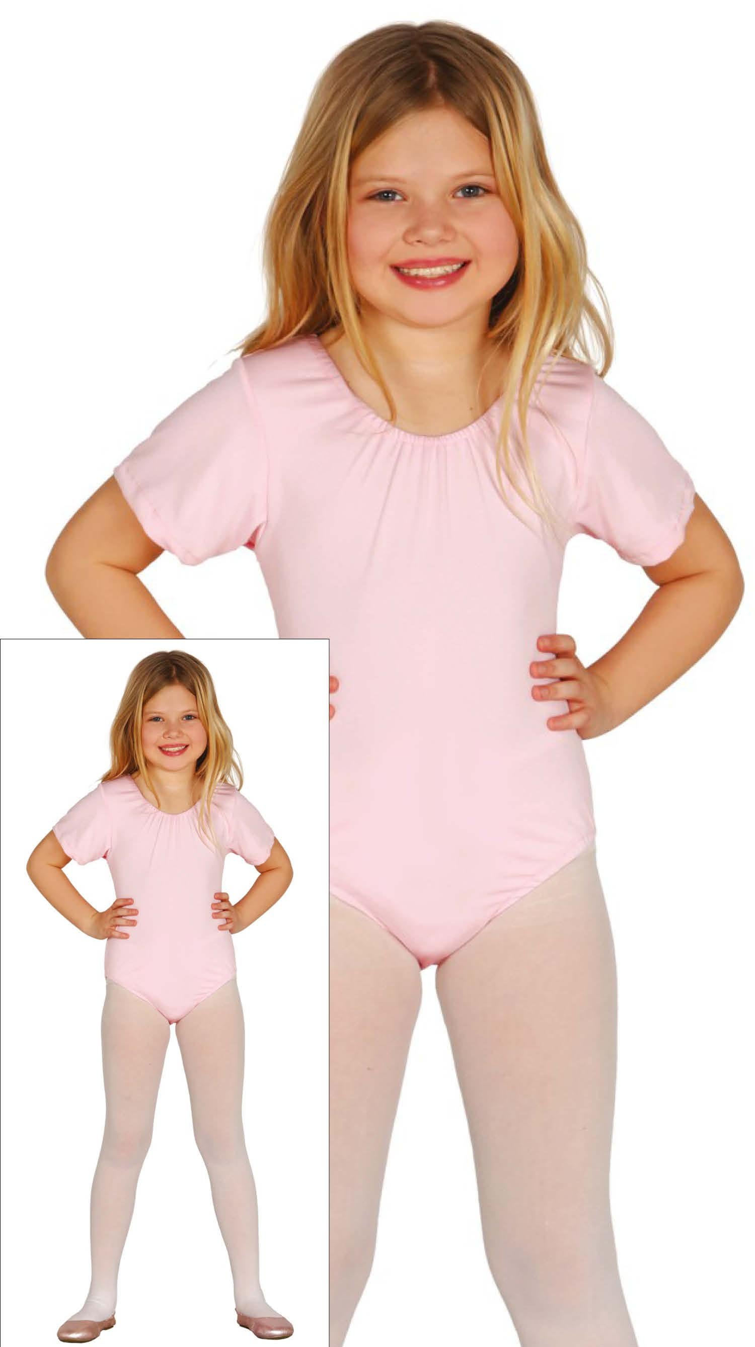 Pink Children Bodyshort Sleeve 5-8 Years Old