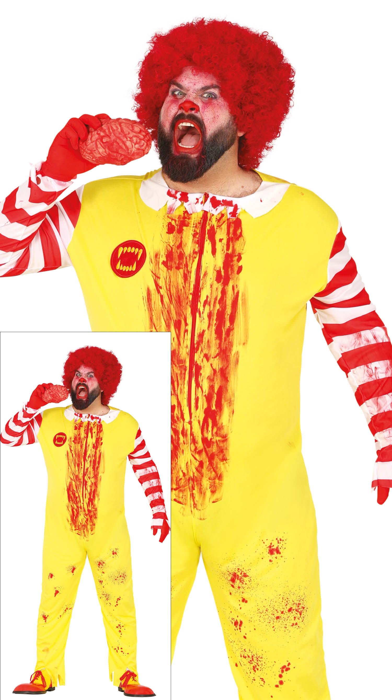 Burger Clown Adult Size XL 54-56