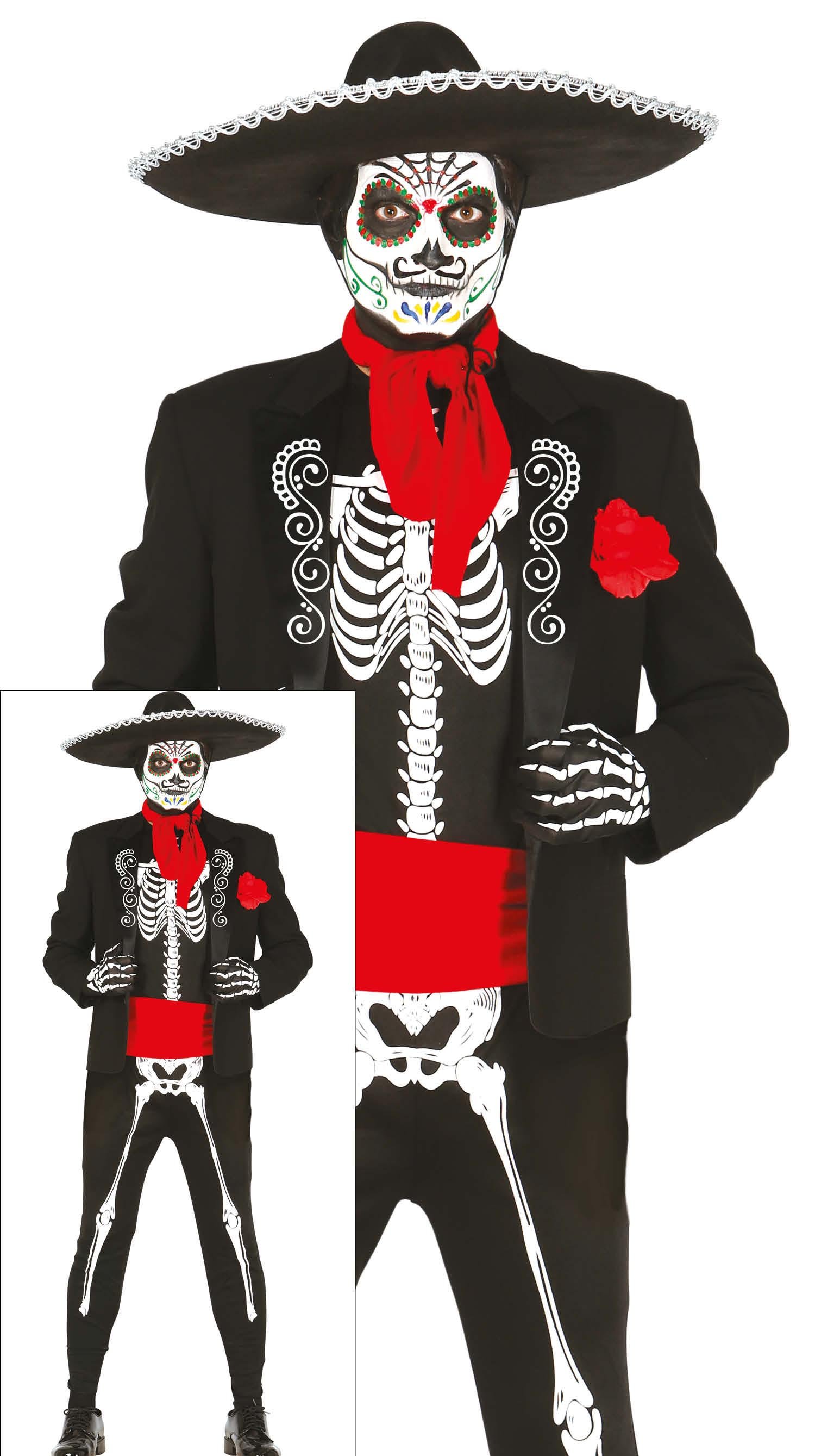 Adult Mexican Skeleton, Size L 52-54