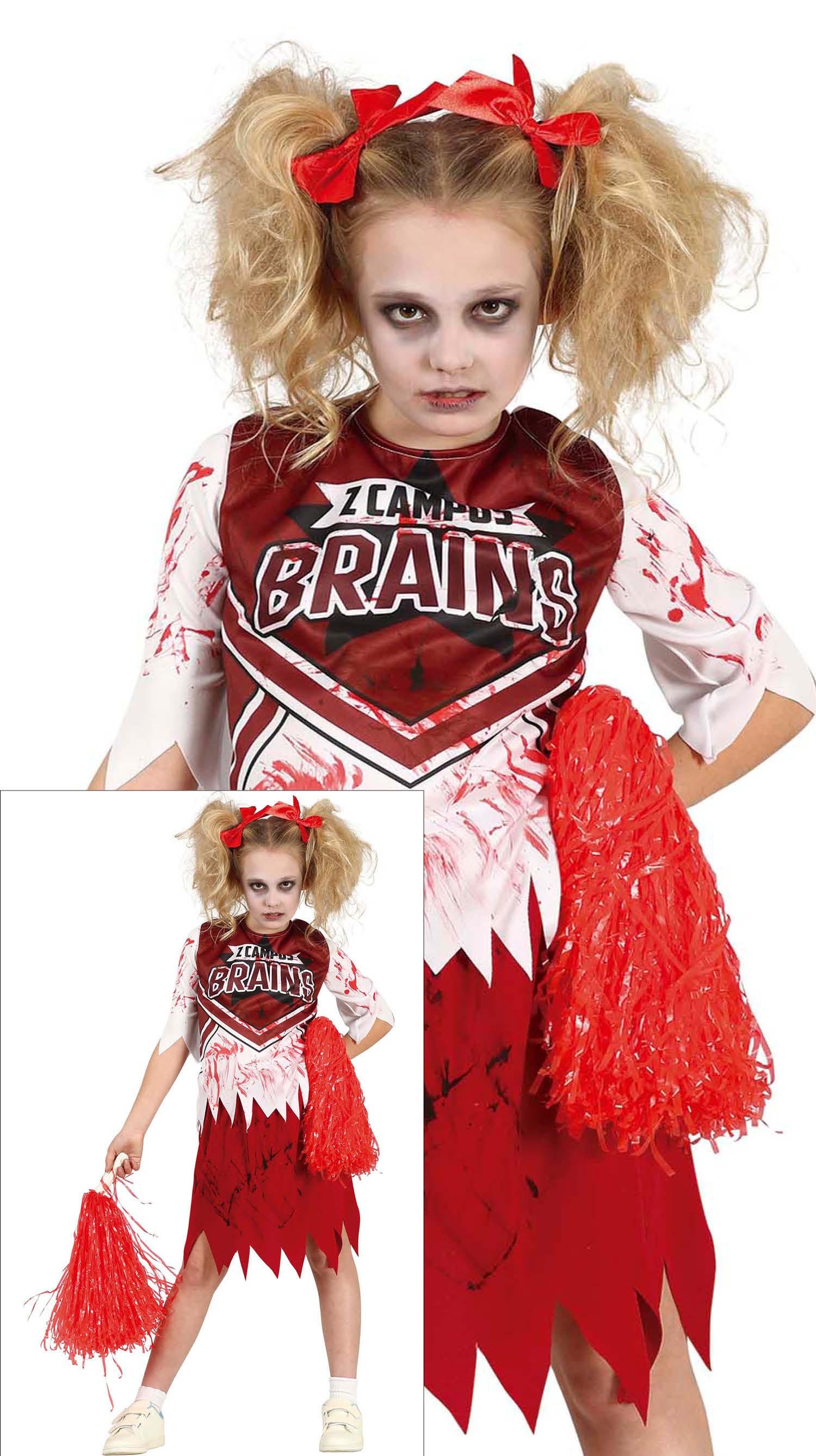 "ZOMBIE CHEERLEADER , CHILD, 7 - 9 YEARS"