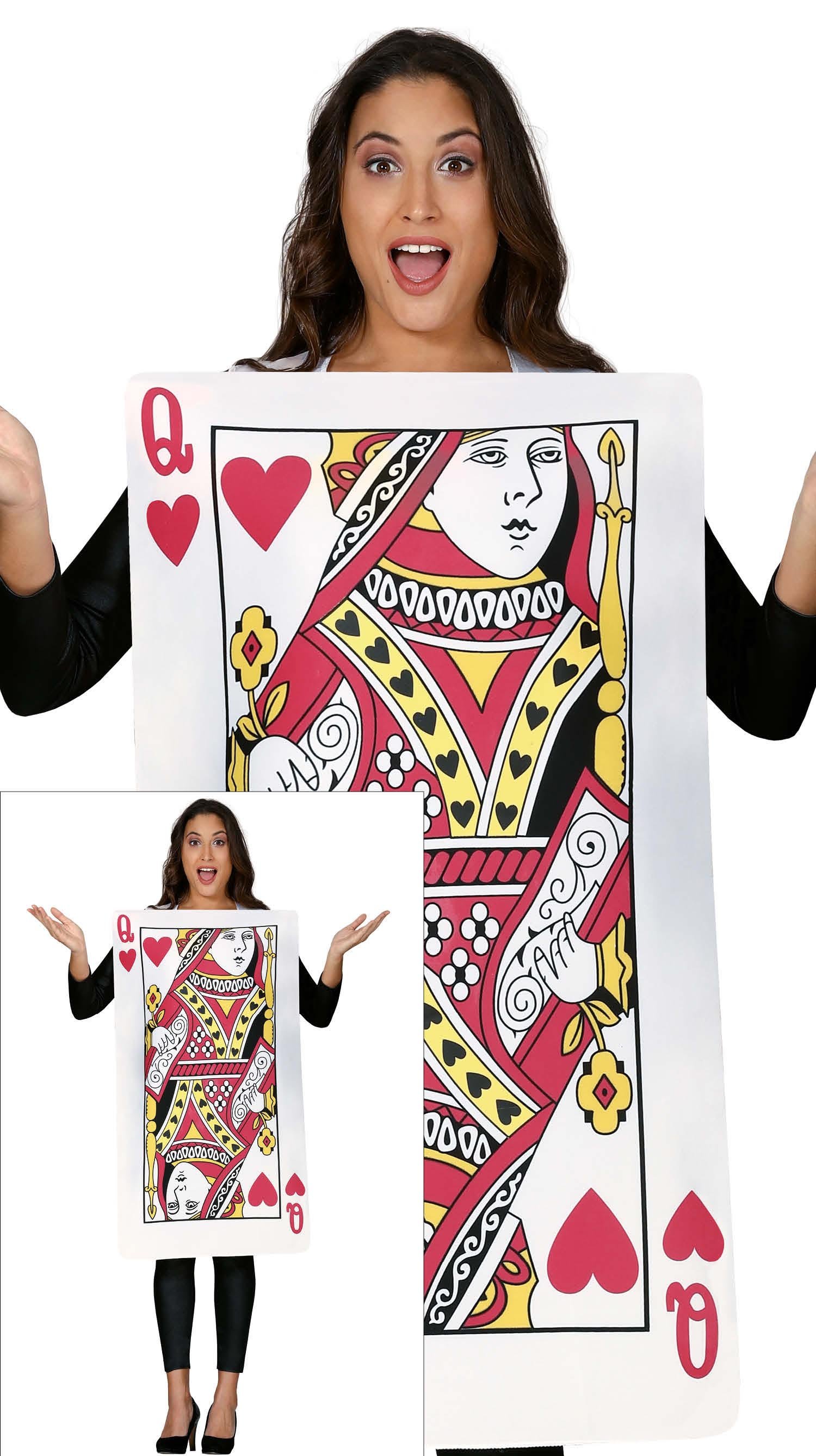 Queen Of Hearts Card Adult Size L 42-44