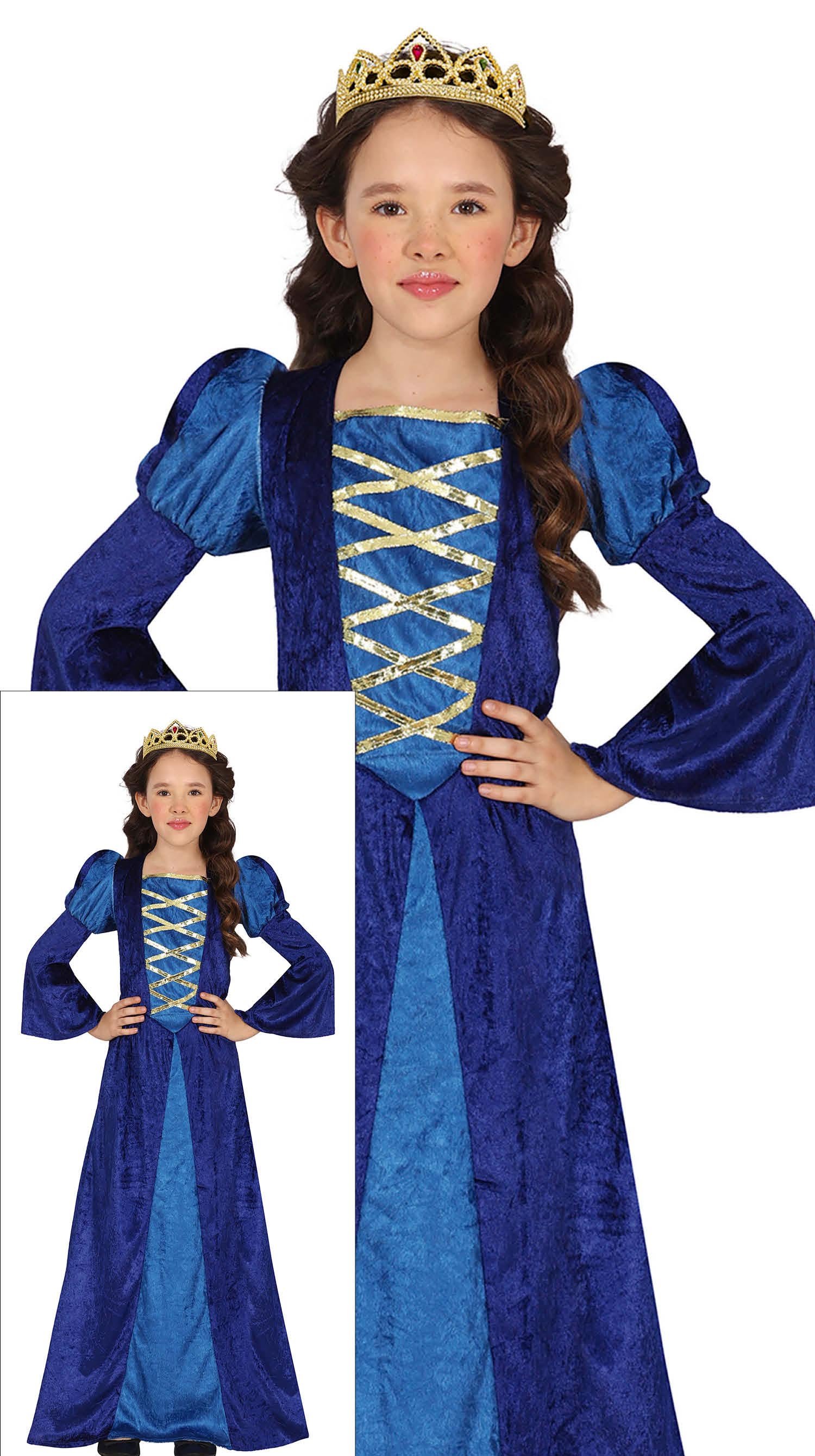 Medieval Blue Lady, Children's, 10 - 12 Years Old