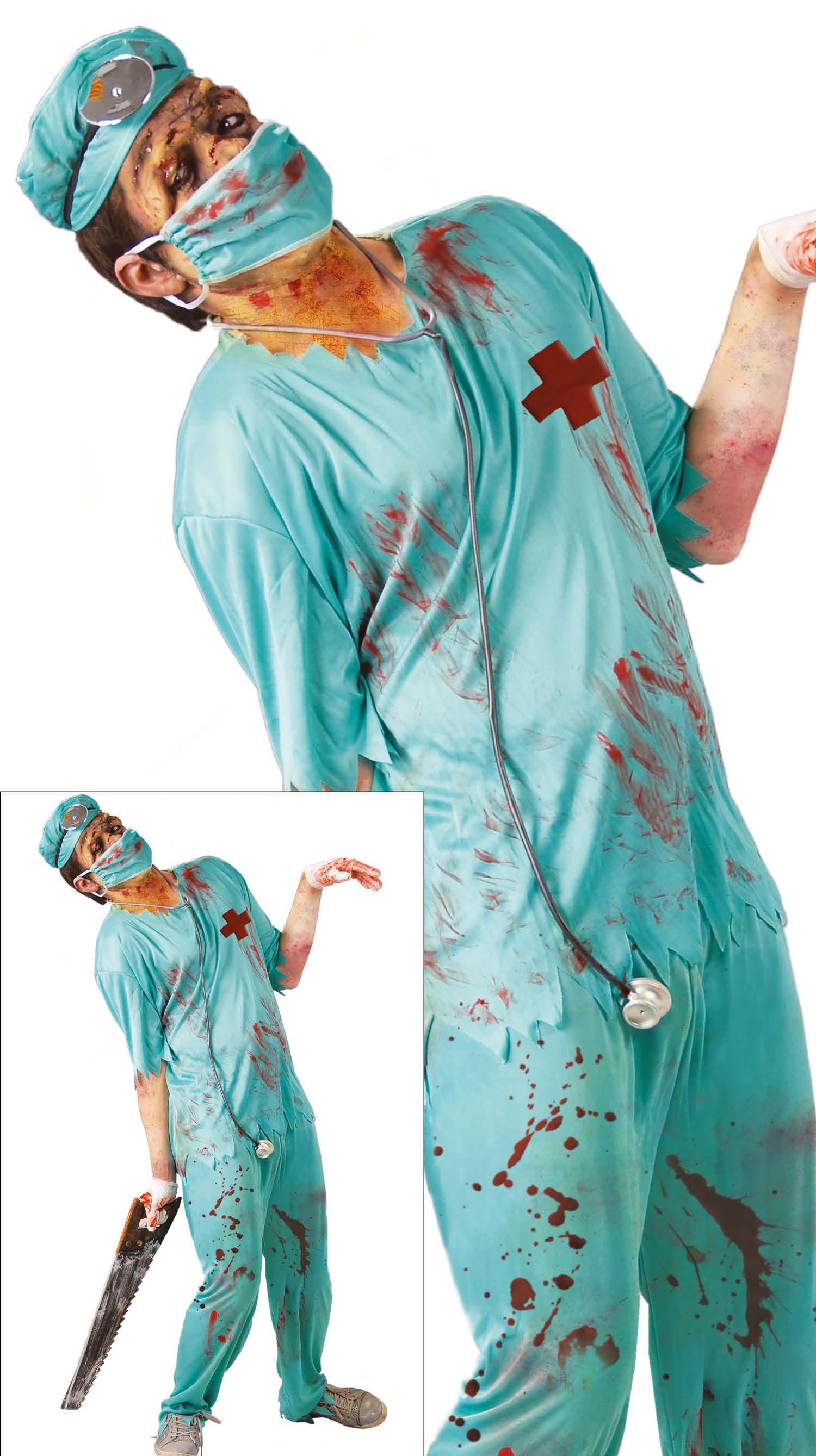 Adult Zombie Surgeon, Size M 48-50